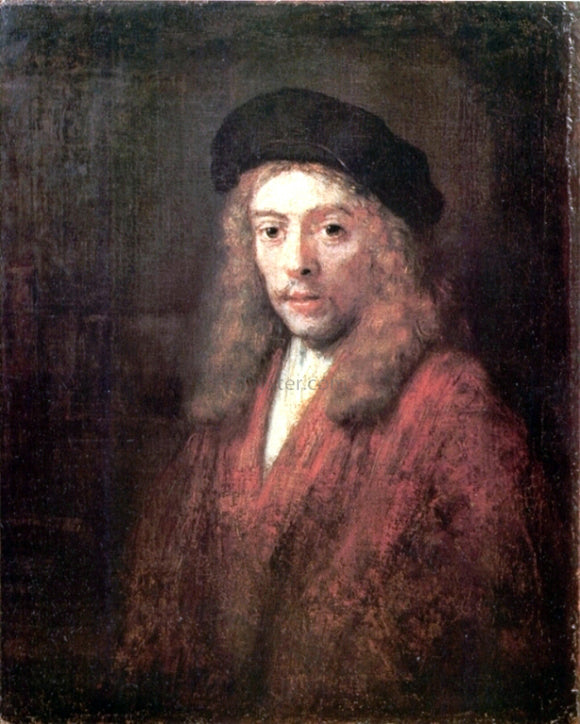  Rembrandt Van Rijn Man Wearing a Beret - Canvas Art Print