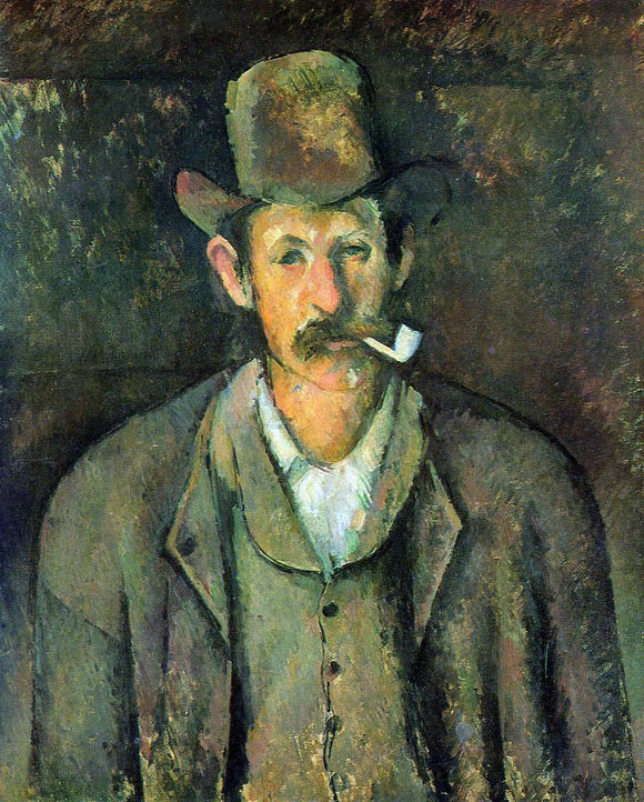  Paul Cezanne A Man with a Pipe - Canvas Art Print