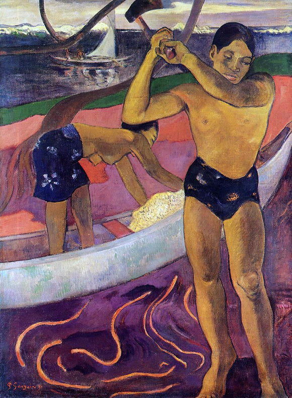  Paul Gauguin Man with an Ax - Canvas Art Print