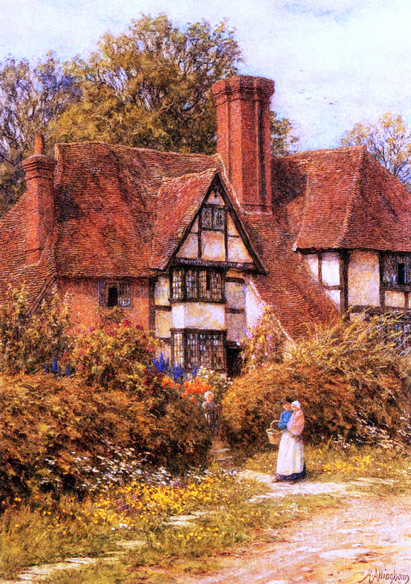  Helen Allingham Manor House, Kent - Canvas Art Print