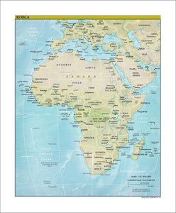 Africa Map - Physical
