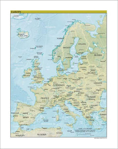 Europe Map - Physical