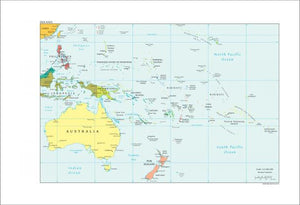 Oceania Map - Political