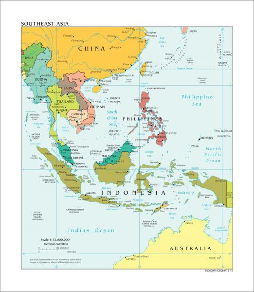 Southeast Asia Map - Political