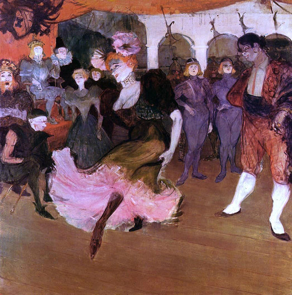  Henri De Toulouse-Lautrec Marcelle Lender Dancing in the Bolero in 'Chilperic' - Canvas Art Print