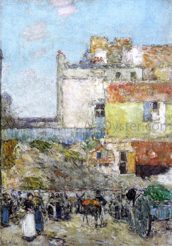  Frederick Childe Hassam Marche, St. Pierre, Montmartre - Canvas Art Print