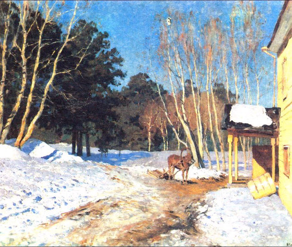  Isaac Ilich Levitan March - Canvas Art Print