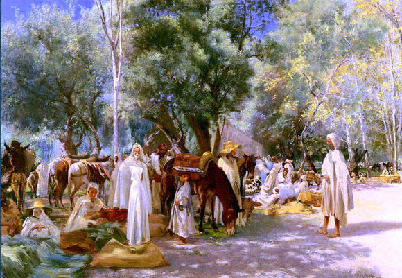  Louis Joseph Anthonissen Marche En Kabylie - Canvas Art Print