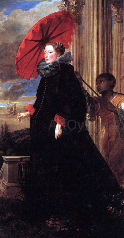  Sir Antony Van Dyck Marchesa Elena Grimaldi - Canvas Art Print