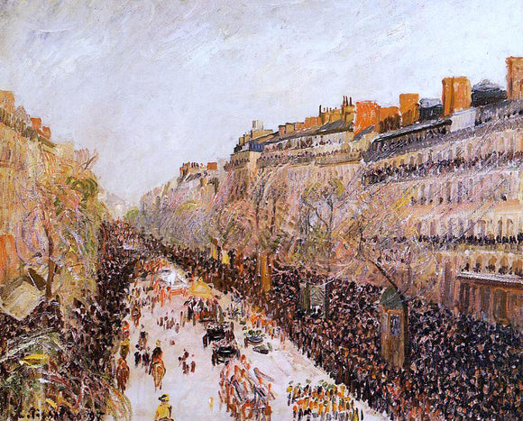  Camille Pissarro Mardi-Gras on the Boulevards - Canvas Art Print