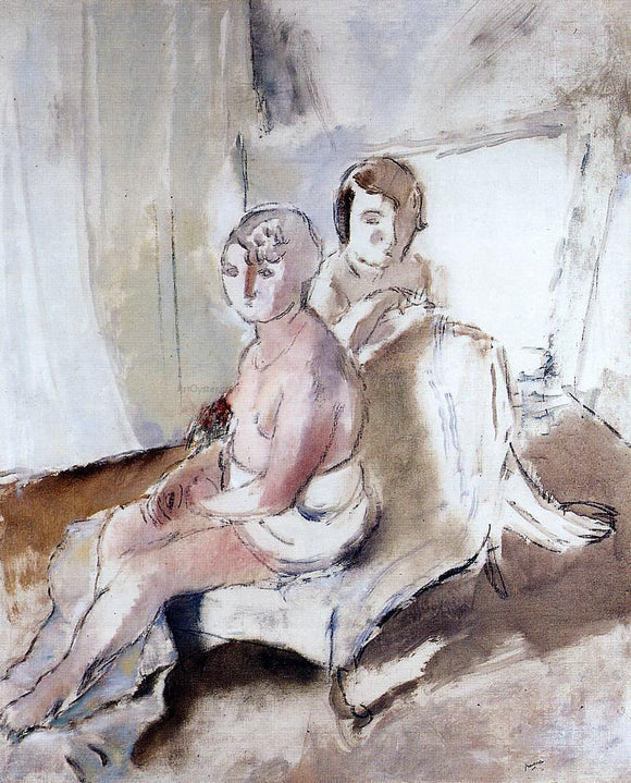  Jules Pascin Margot and Madeleine - Canvas Art Print