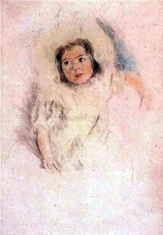  Mary Cassatt Margot Wearing a Bonnet - Canvas Art Print