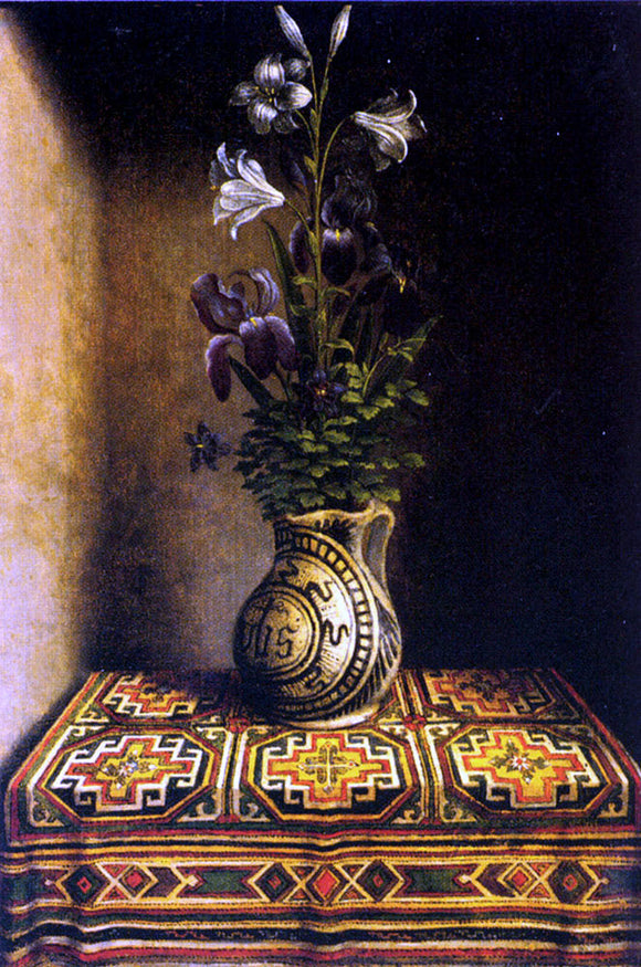  Hans Memling Marian Flowerpiece - Canvas Art Print