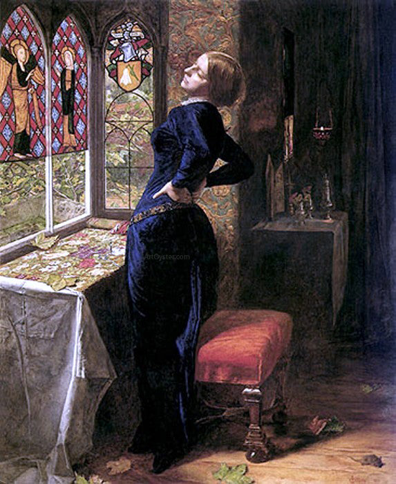  Sir Everett Millais Mariana - Canvas Art Print