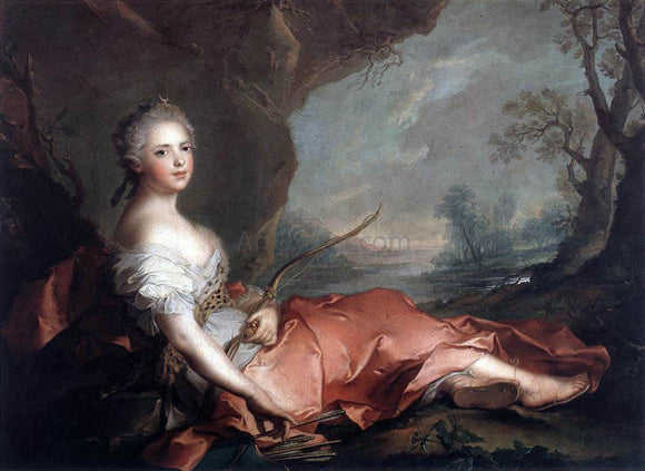 Jean-Marc Nattier Marie Adelaide of France as Diana - Canvas Art Print
