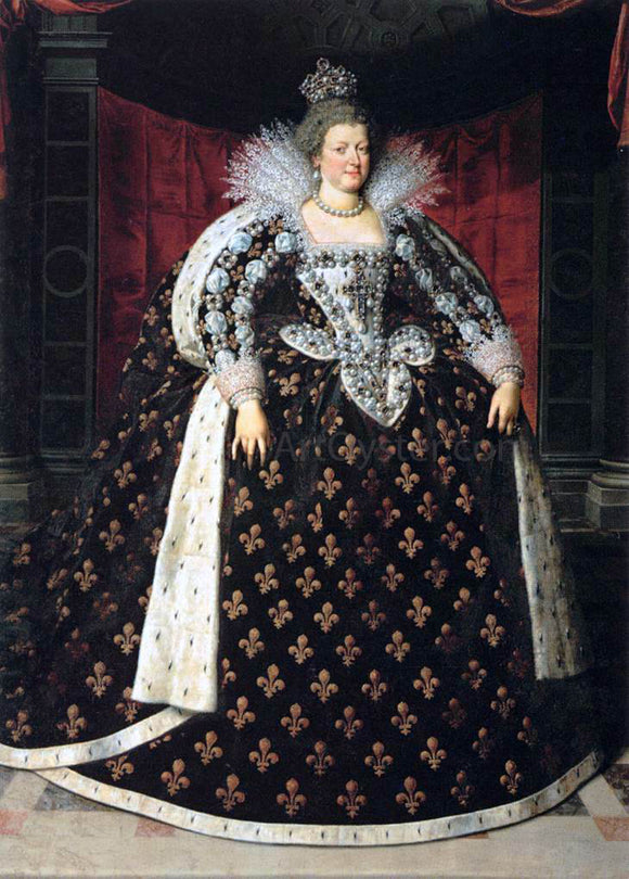  The Younger Frans Pourbus Marie de Medicis, Queen of France - Canvas Art Print
