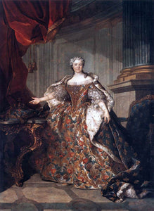  Louis Tocque Marie Leczinska, Queen of France - Canvas Art Print