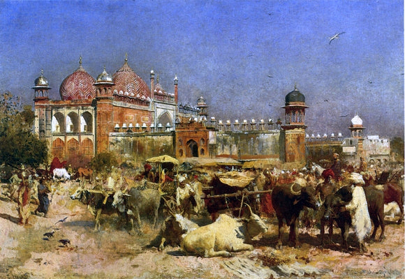  Edwin Lord Weeks Market Place, Agra - Canvas Art Print
