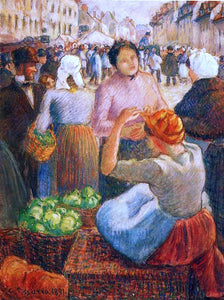  Camille Pissarro Marketplace, Gisors - Canvas Art Print