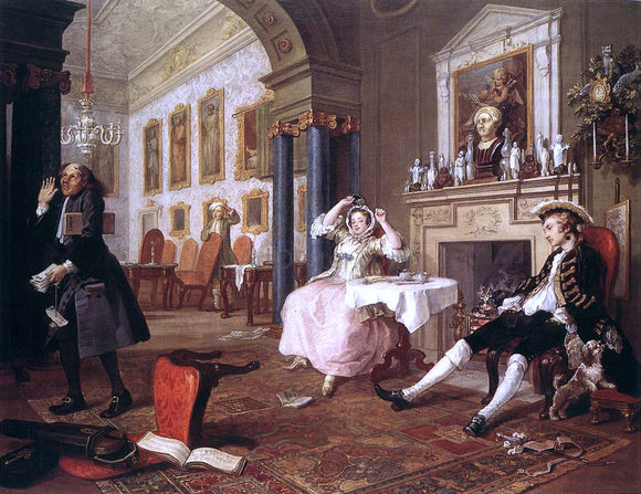  William Hogarth Marriage a la Mode - Canvas Art Print