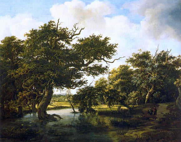  Meyndert Hobbema Marshy Wood - Canvas Art Print
