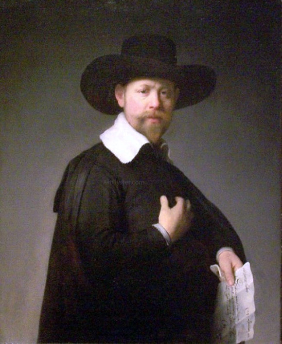  Rembrandt Van Rijn Marten Looten - Canvas Art Print