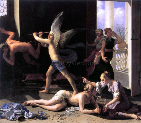  Guido Cagnacci Martha Rebuking Mary for her Vanity - Canvas Art Print