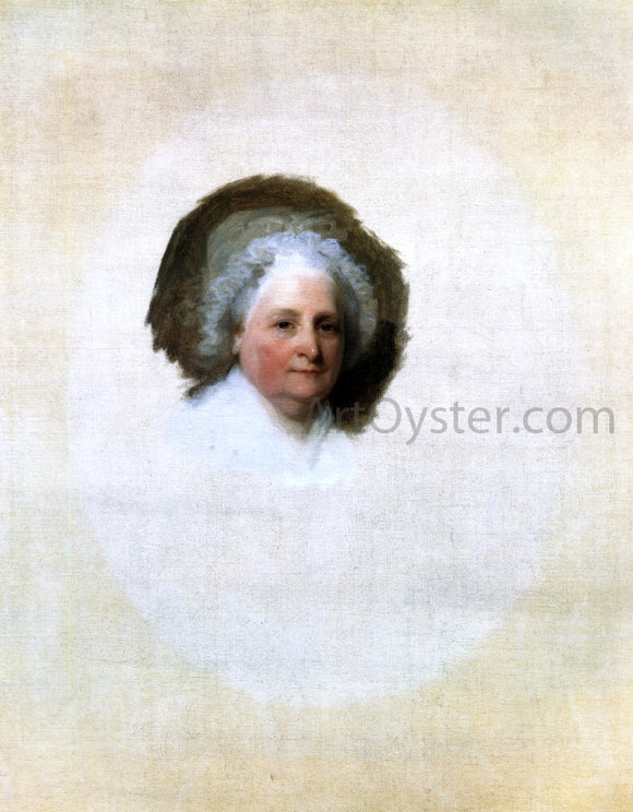  Gilbert Stuart Martha Washington (The Athenaeum Portrait) - Canvas Art Print