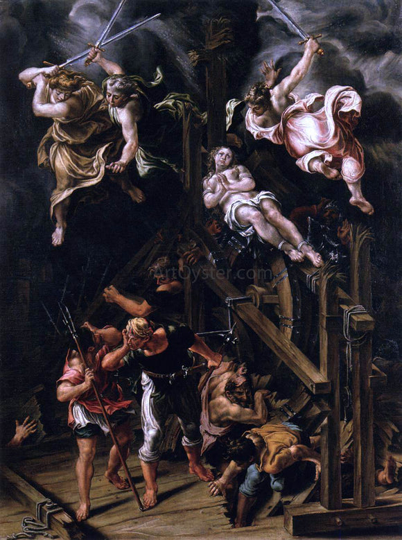  Lelio Orsi Martyrdom of St Catherine of Alexandria - Canvas Art Print