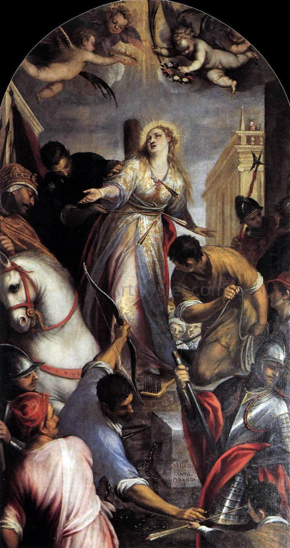  Sante Peranda Martyrdom of St Christina - Canvas Art Print