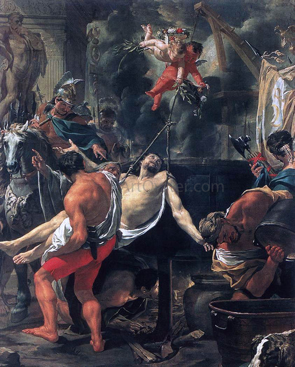  Charles Le Brun Martyrdom of St John the Evangelist at Porta Latina - Canvas Art Print