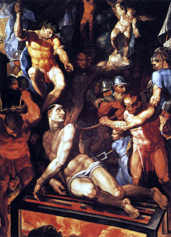  Pellegrino Tibaldi Martyrdom of St Lawrence - Canvas Art Print