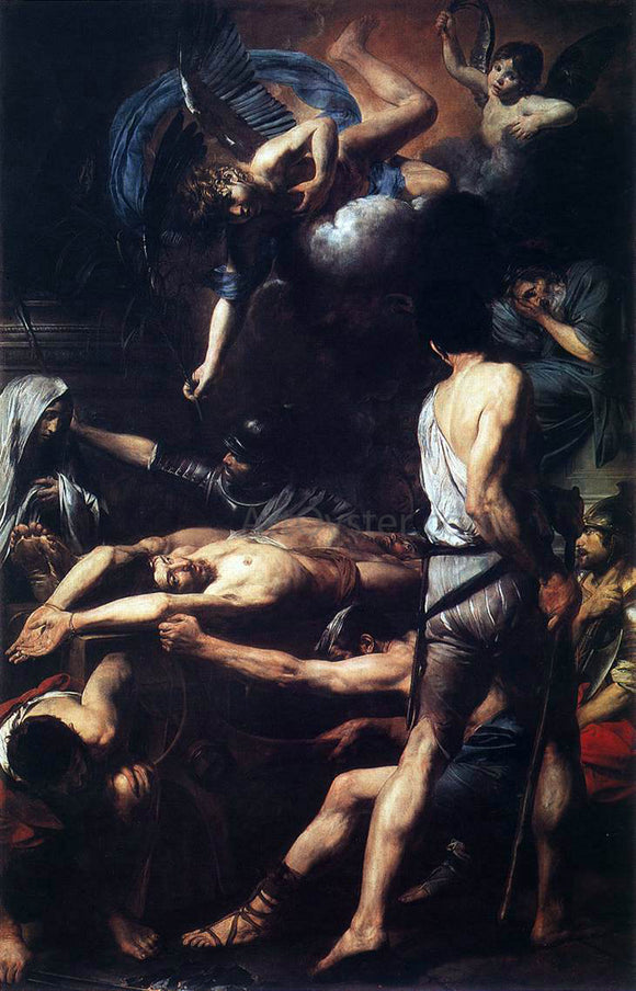  Valentin De boulogne Martyrdom of St Processus and St Martinian - Canvas Art Print