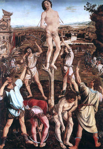  Antonio Del Pollaiuolo Martyrdom of St Sebastian - Canvas Art Print