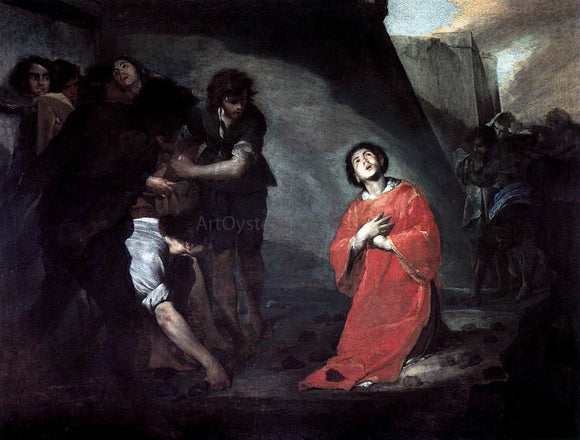 Bernardo Cavallino Martyrdom of St Stephen - Canvas Art Print