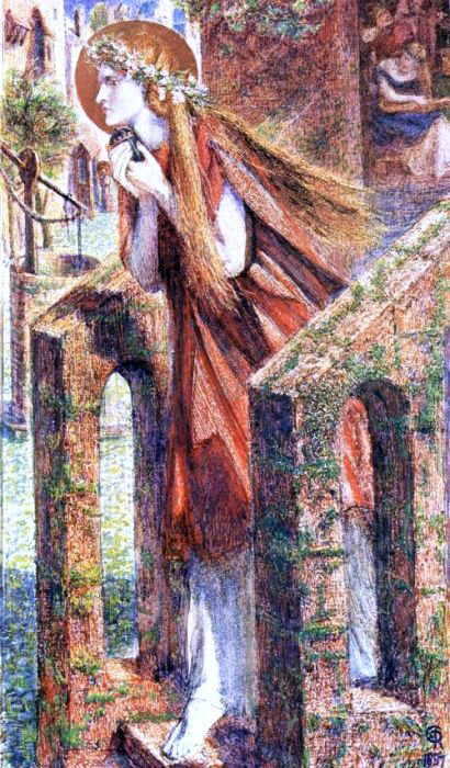  Dante Gabriel Rossetti Mary Magdalene Leaving the House of Feasting - Canvas Art Print