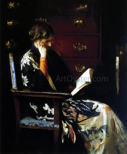  Edmund Tarbell Mary Reading - Canvas Art Print