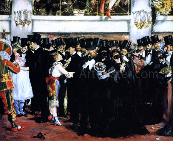  Edouard Manet Masked Ball at the Opera - Canvas Art Print