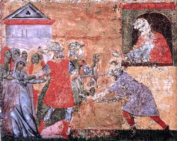  Guido Da siena Massacre of the Innocents - Canvas Art Print