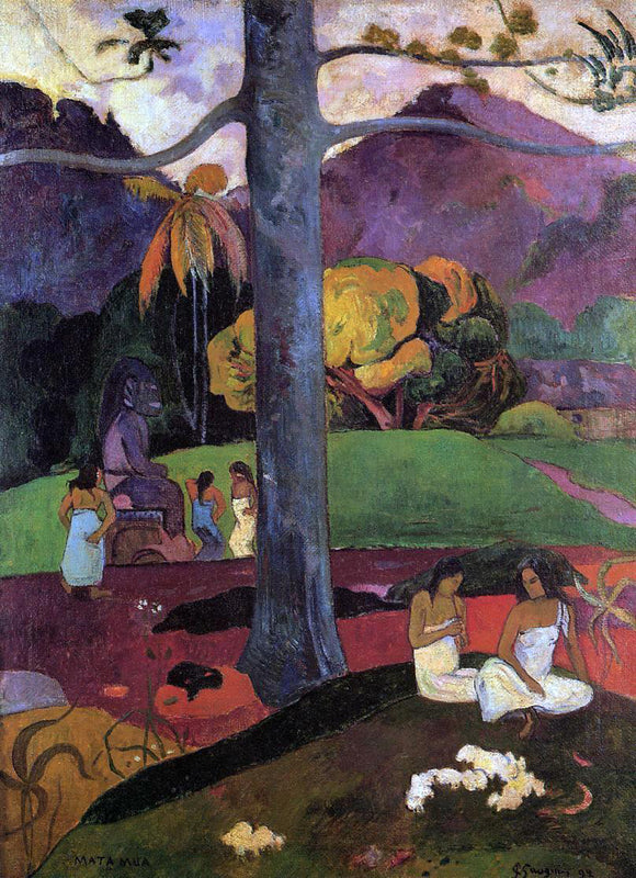  Paul Gauguin Mata Mua - Canvas Art Print
