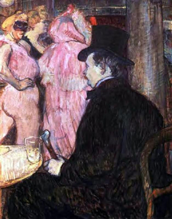  Henri De Toulouse-Lautrec Maxime de Thomas at the Opera Ball - Canvas Art Print