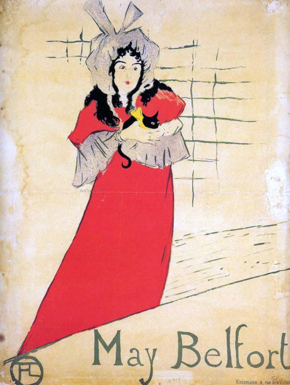  Henri De Toulouse-Lautrec May Belfort - Canvas Art Print