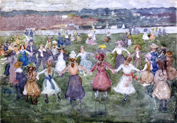  Maurice Prendergast May Day - Canvas Art Print