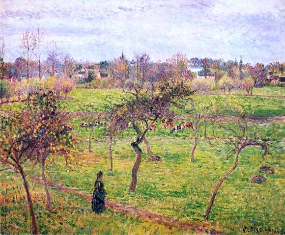  Camille Pissarro Meadow at Eragny - Canvas Art Print