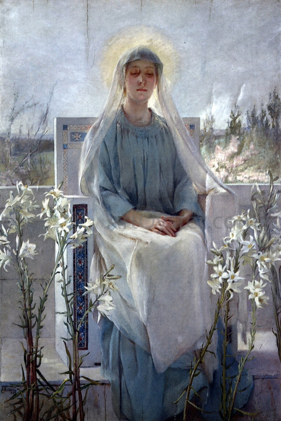  Sarah Bell Dodson Meditation of the Holy Virgin - Canvas Art Print