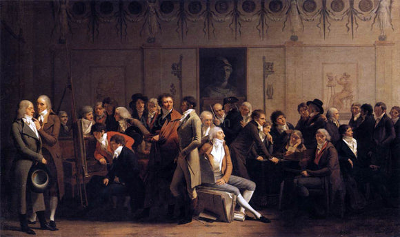  Louis Leopold Boilly Meeting of Artists in Isabey's Studio - Canvas Art Print