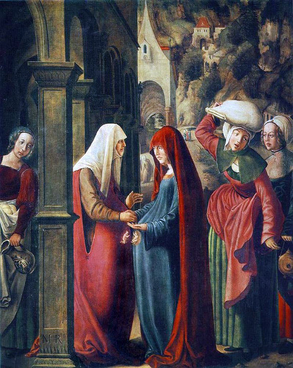  Marx Reichlich Meeting of Mary and Elisabeth - Canvas Art Print
