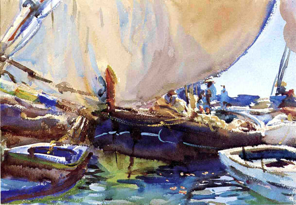  John Singer Sargent Melon Boats - Canvas Art Print