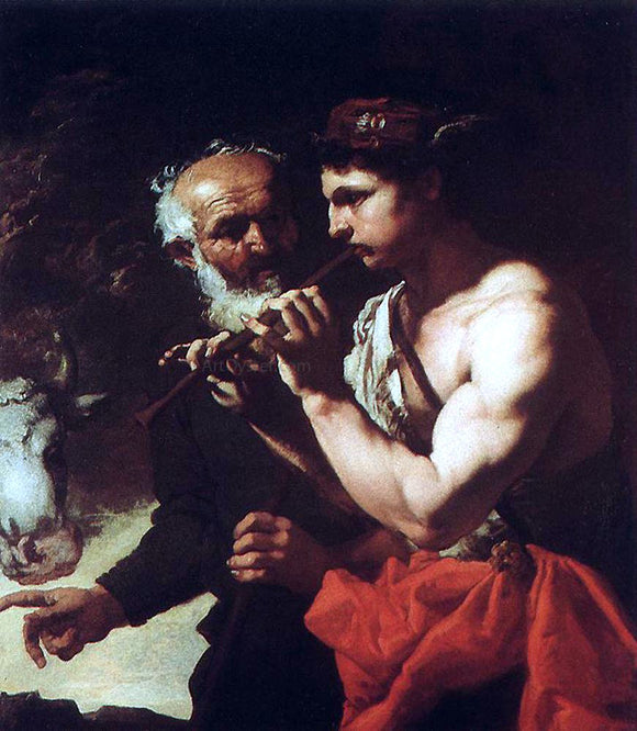  Johann Karl Loth Mercury Piping to Argus - Canvas Art Print