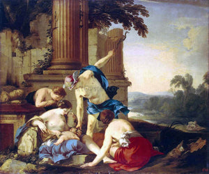  Laurent De La Hire Mercury Takes Bacchus to be Brought up by Nymphs - Canvas Art Print